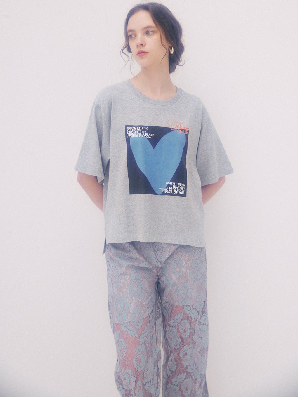 THE FLOWER LACE WIDE PANTS | Puff designs パフデザインズ
