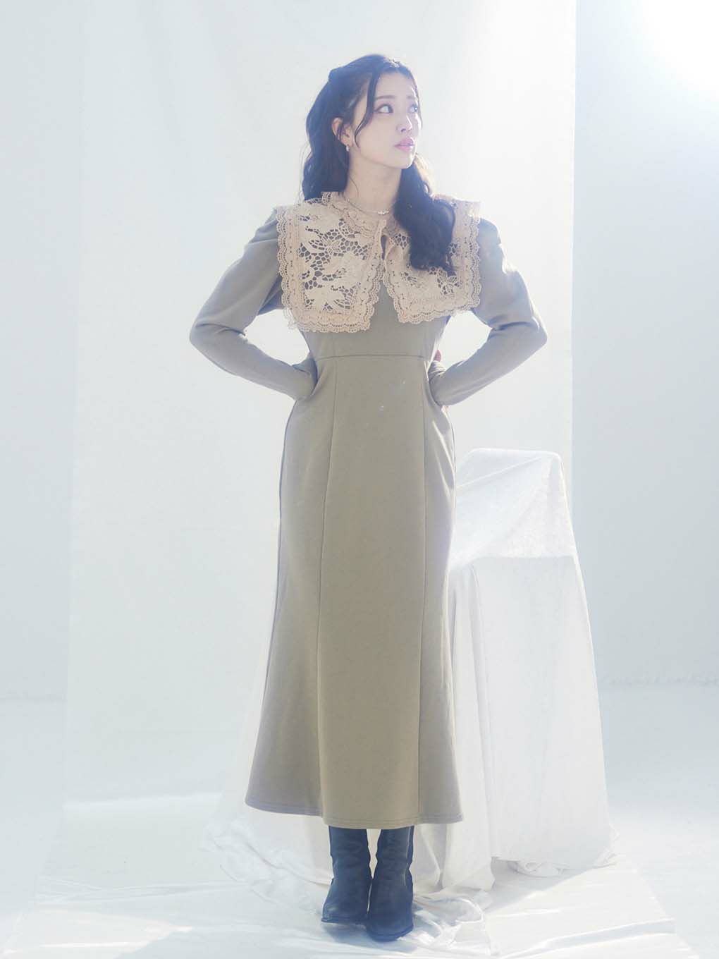 fiolily 2Wayレースカラーワンピース Collar Dress www.krzysztofbialy.com