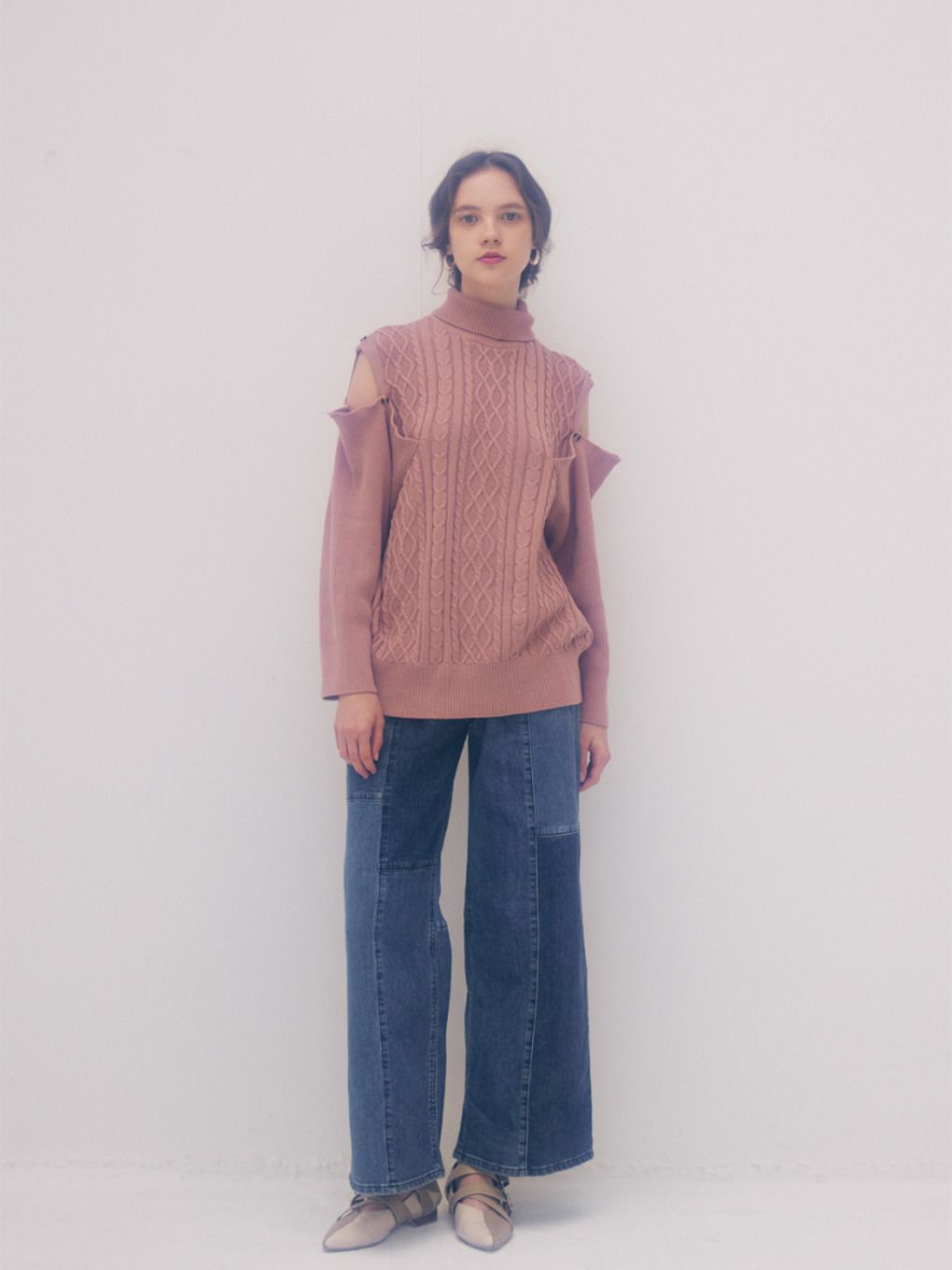 THE SHOULDER OPEN KNIT