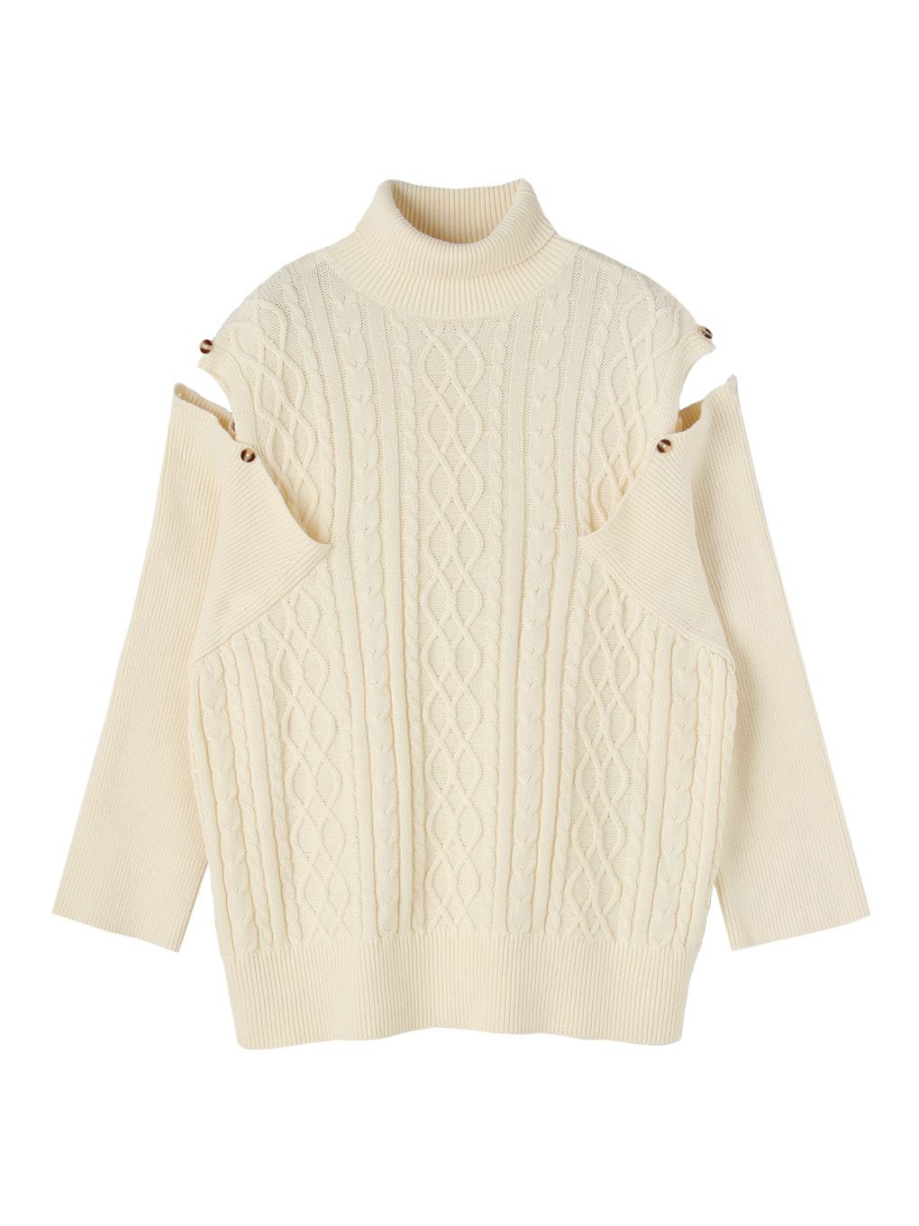 THE SHOULDER OPEN KNIT