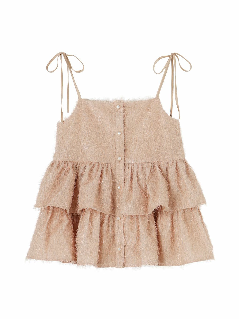 Sparkling Ribbon Camisole Tops | Puff designs パフデザインズ