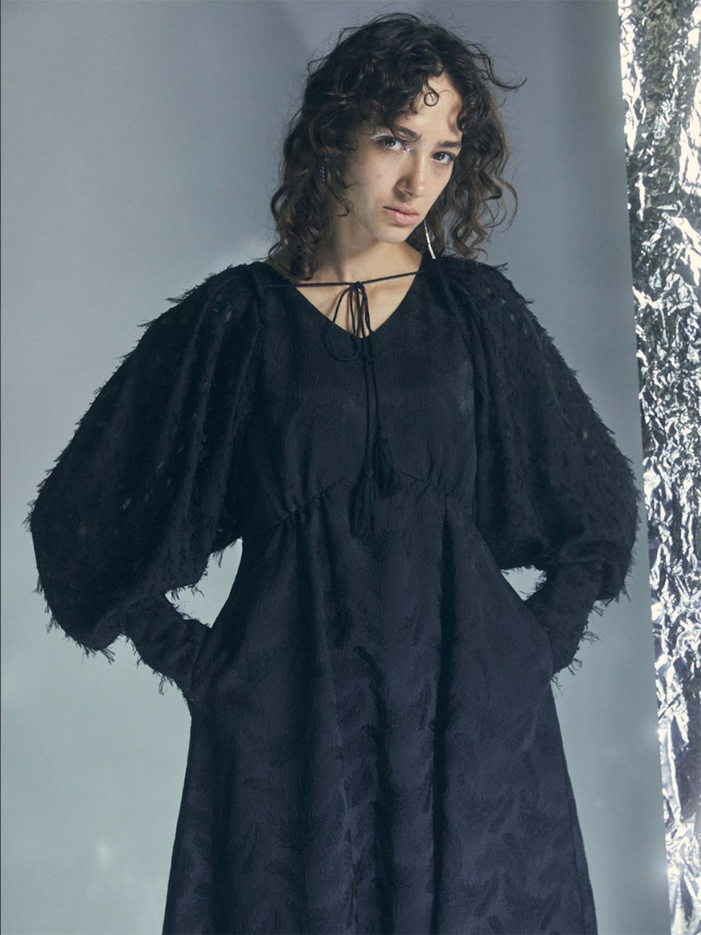 THE TWO PIECE SET JACQUARD DRESS | Puff designs パフデザインズ