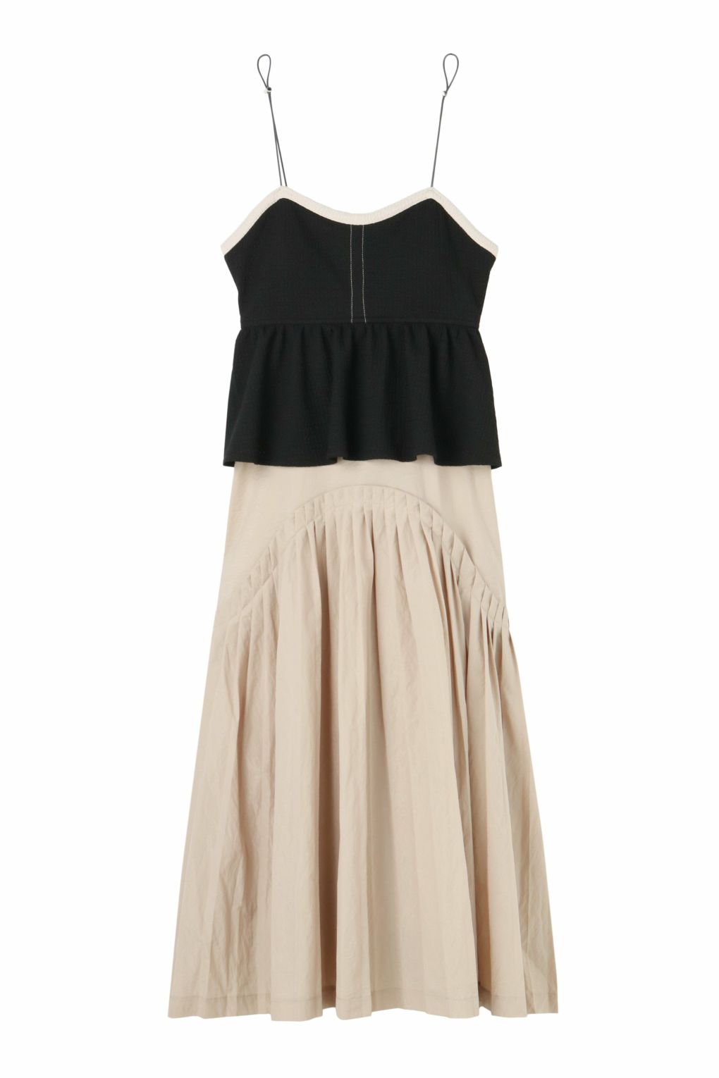 THE DRAW STRING DOCKING PLEATS DRESS