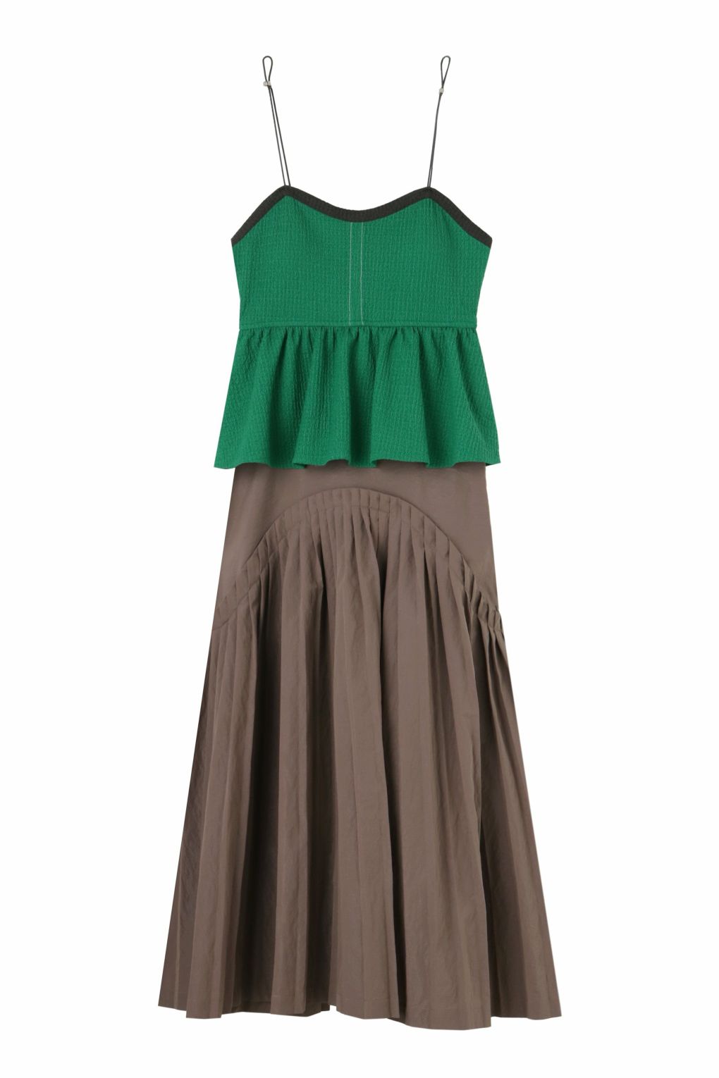 THE DRAW STRING DOCKING PLEATS DRESS