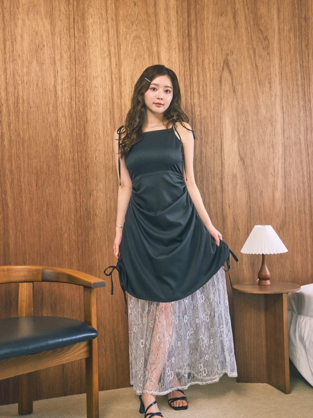 puff camisole dress きゅうさん専用 Lace Layered Camisole Dress | Puff designs パフデザインズ
