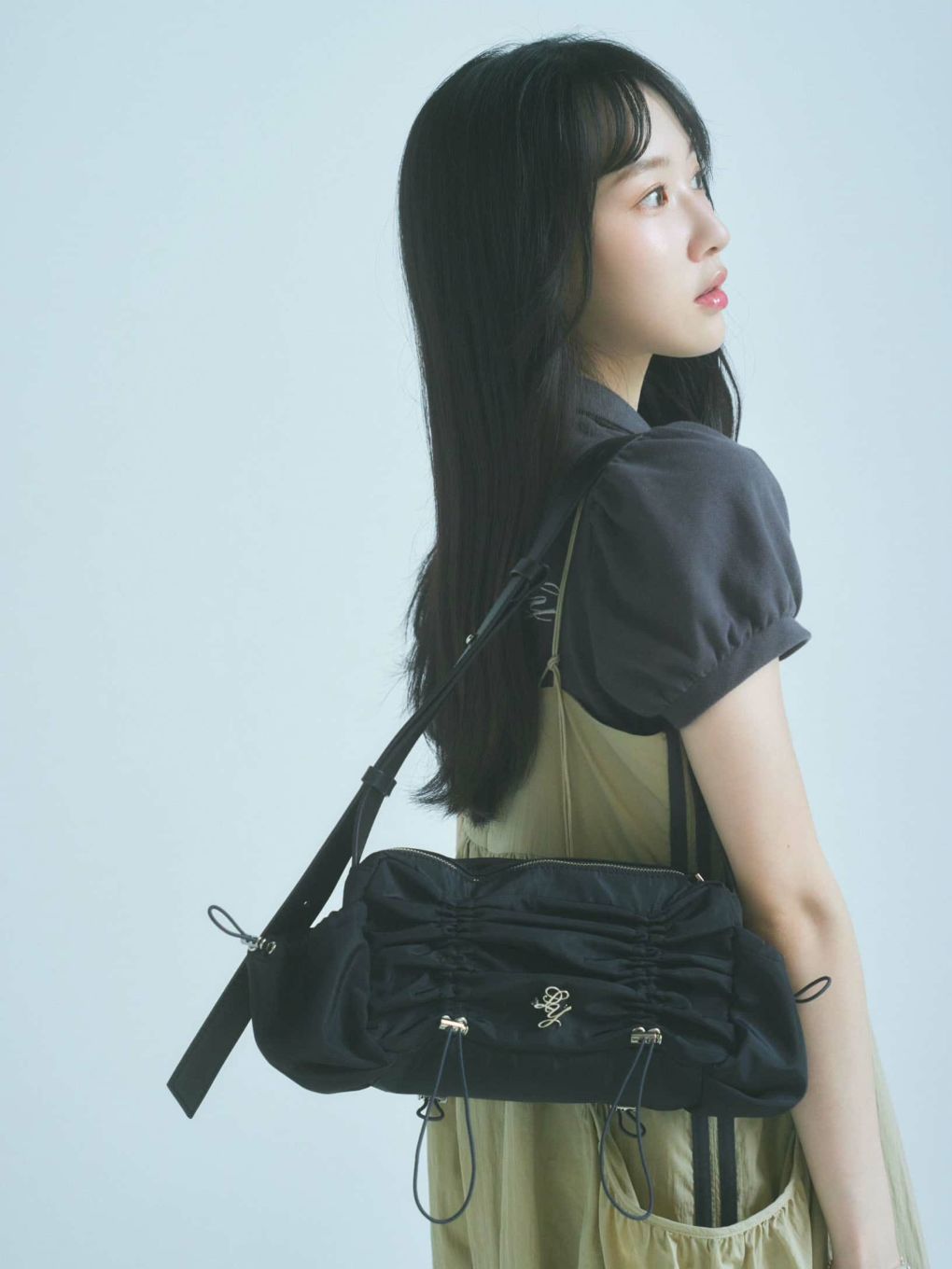 2WAY GATHER NYLON BAG | Puff designs パフデザインズ