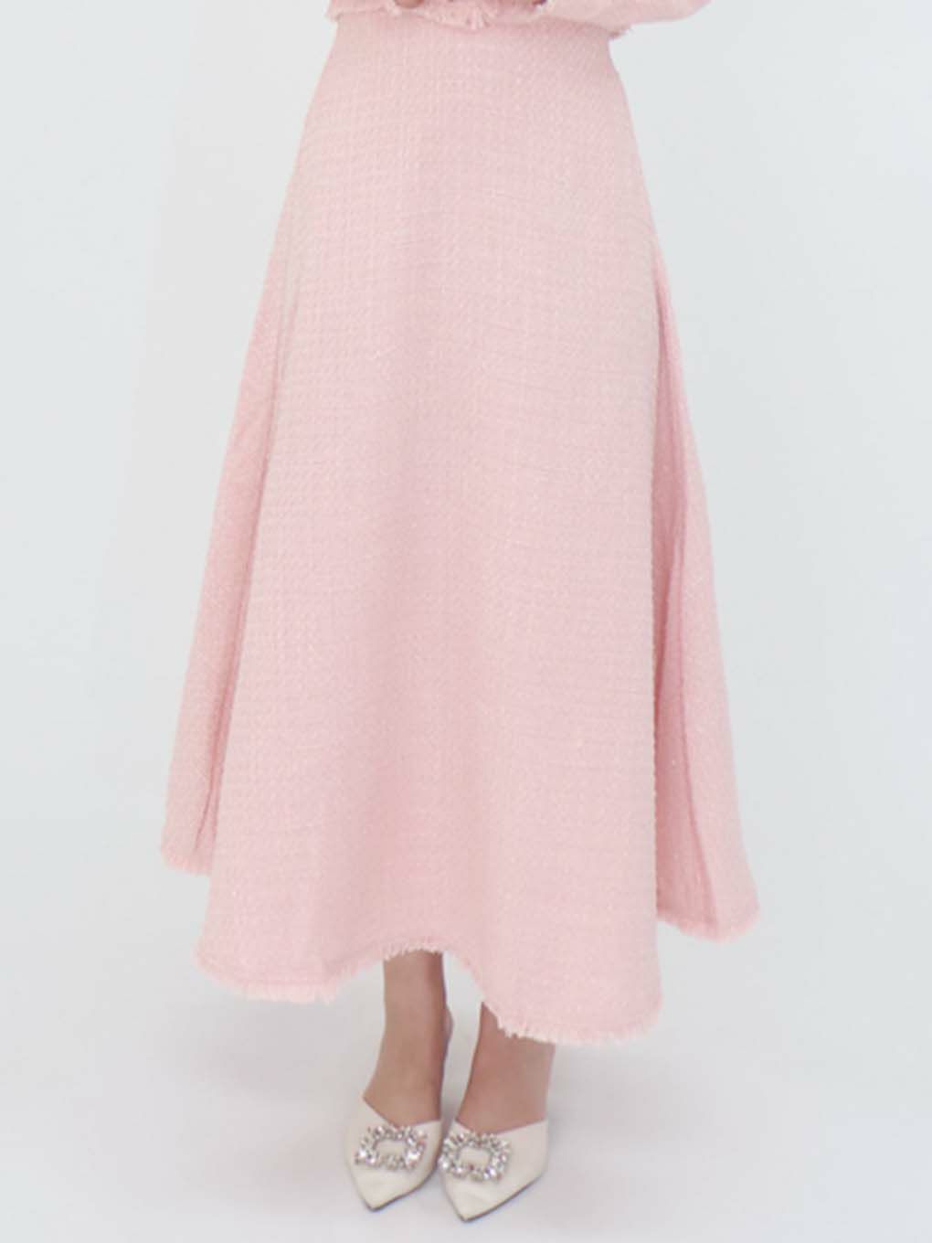 Fringe Tweed Skirt | Puff designs パフデザインズ