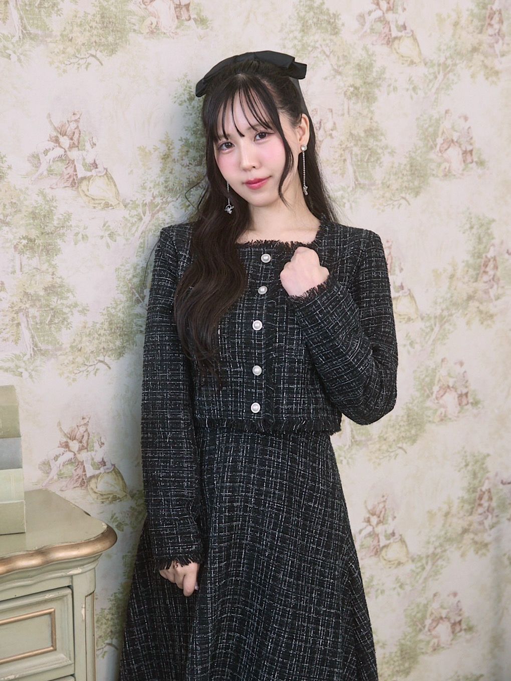 Fringe Tweed Skirt | Puff designs パフデザインズ