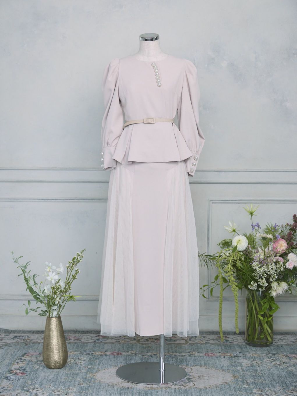 Pearl Peplum Blouse | Puff designs パフデザインズ