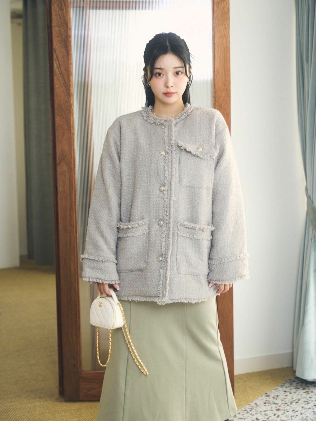定番人気！ Tweed Jacket パフデザインズ designs Puff | Coat ジャケット・アウター
