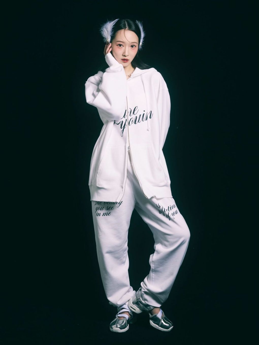リュアユーイン Lure you in 刺繍ルーズスウェット LURE YOU IN LOGO HOODIE | Puff designs パフデザインズ