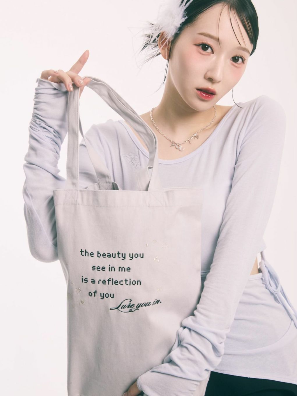 DIGITAL LETTER TOTE BAG | Puff designs パフデザインズ