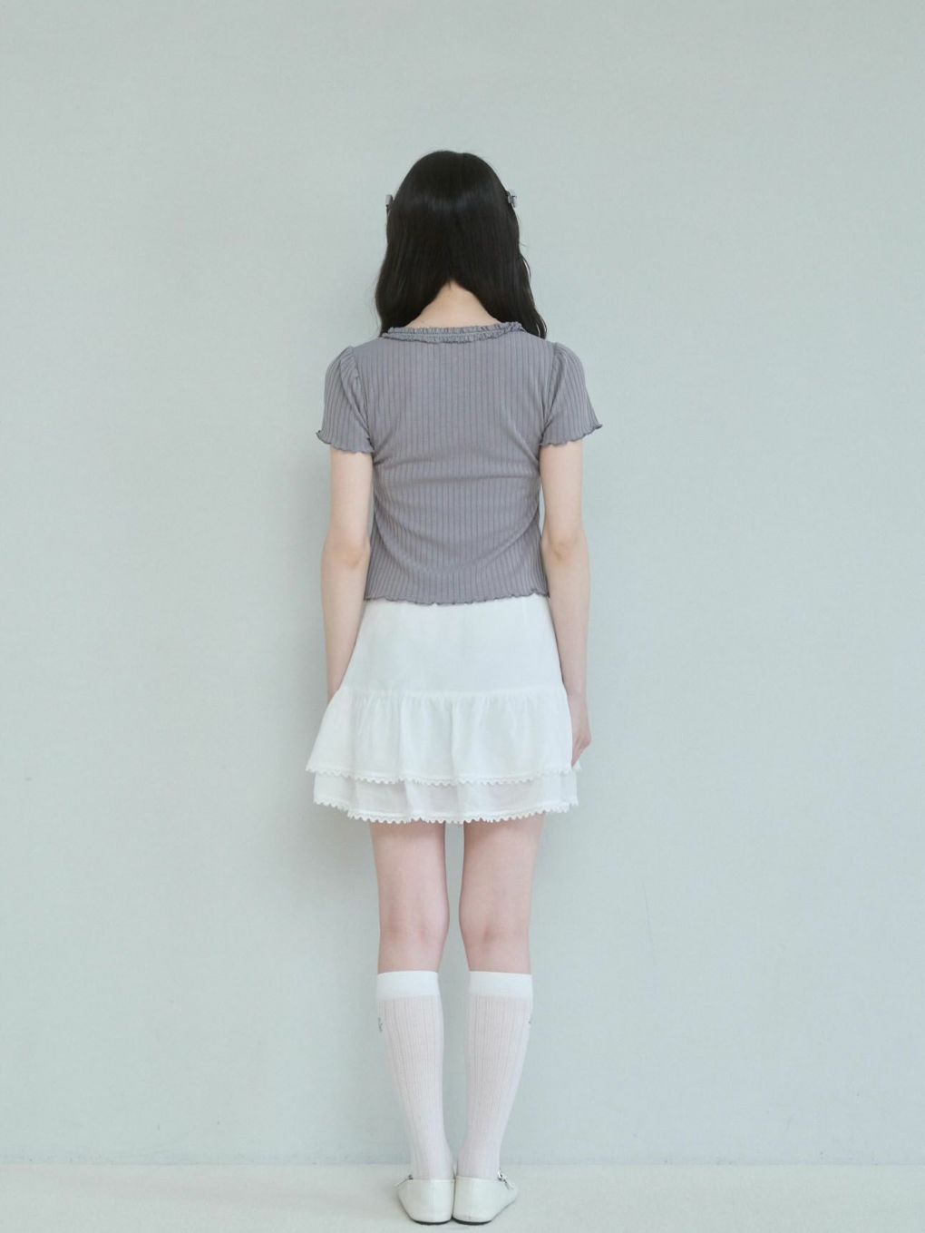 RIB FRILL TOPS | Puff designs パフデザインズ