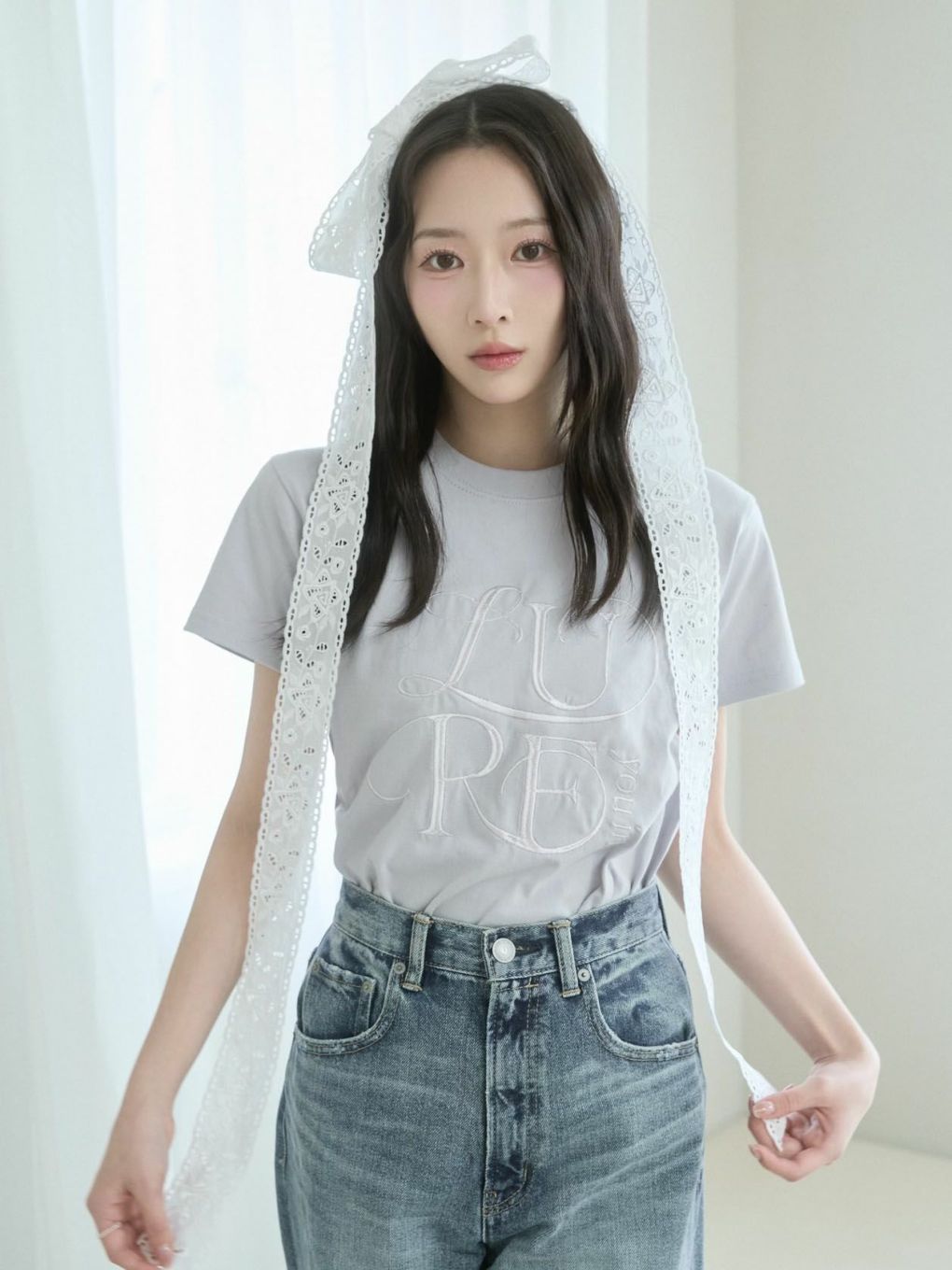新品⭐︎Lure you in 越智ゆらの　LURE embroidery tee Lure you in リュアユーイン | ✩⡱ LURE embroidery tee color